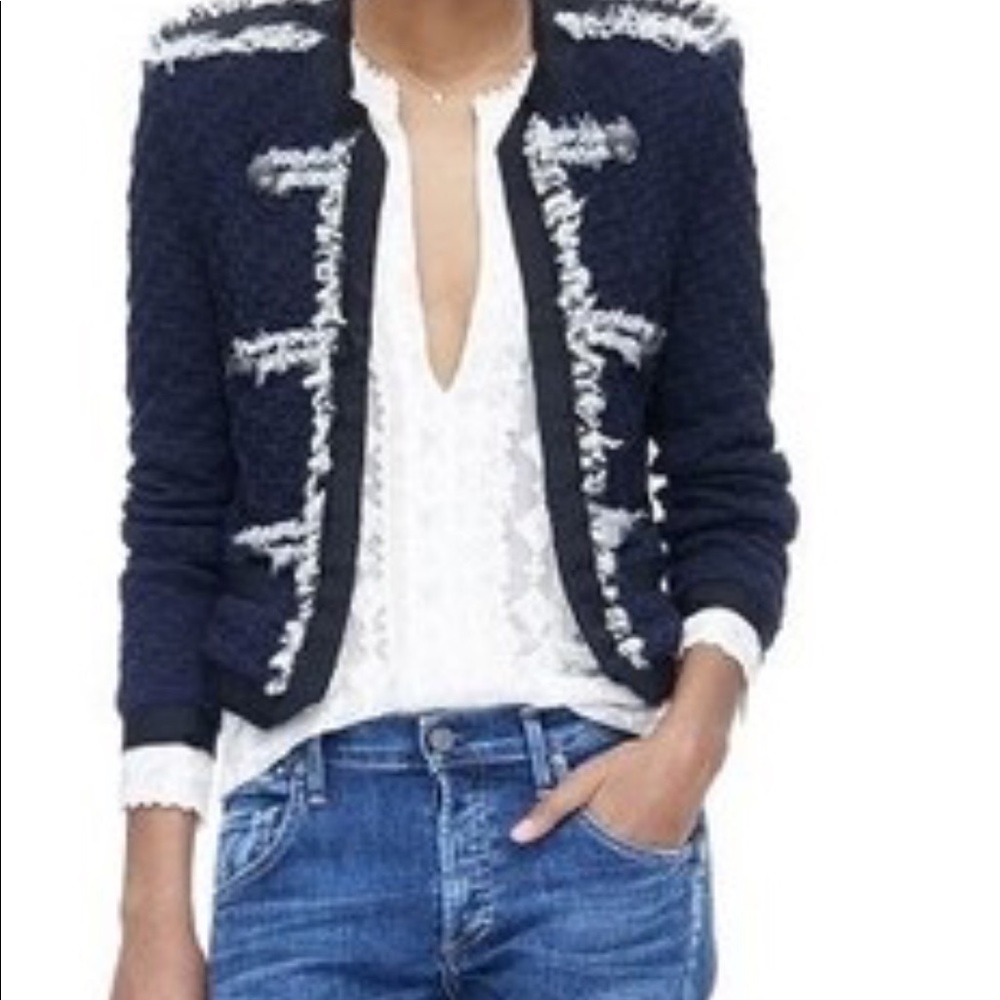 Rebecca Taylor Navy Lana Jacket Blazer
